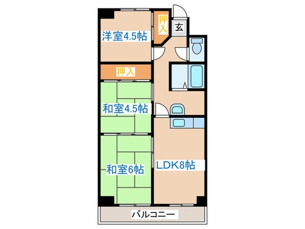 ノースパレス白石の物件間取画像